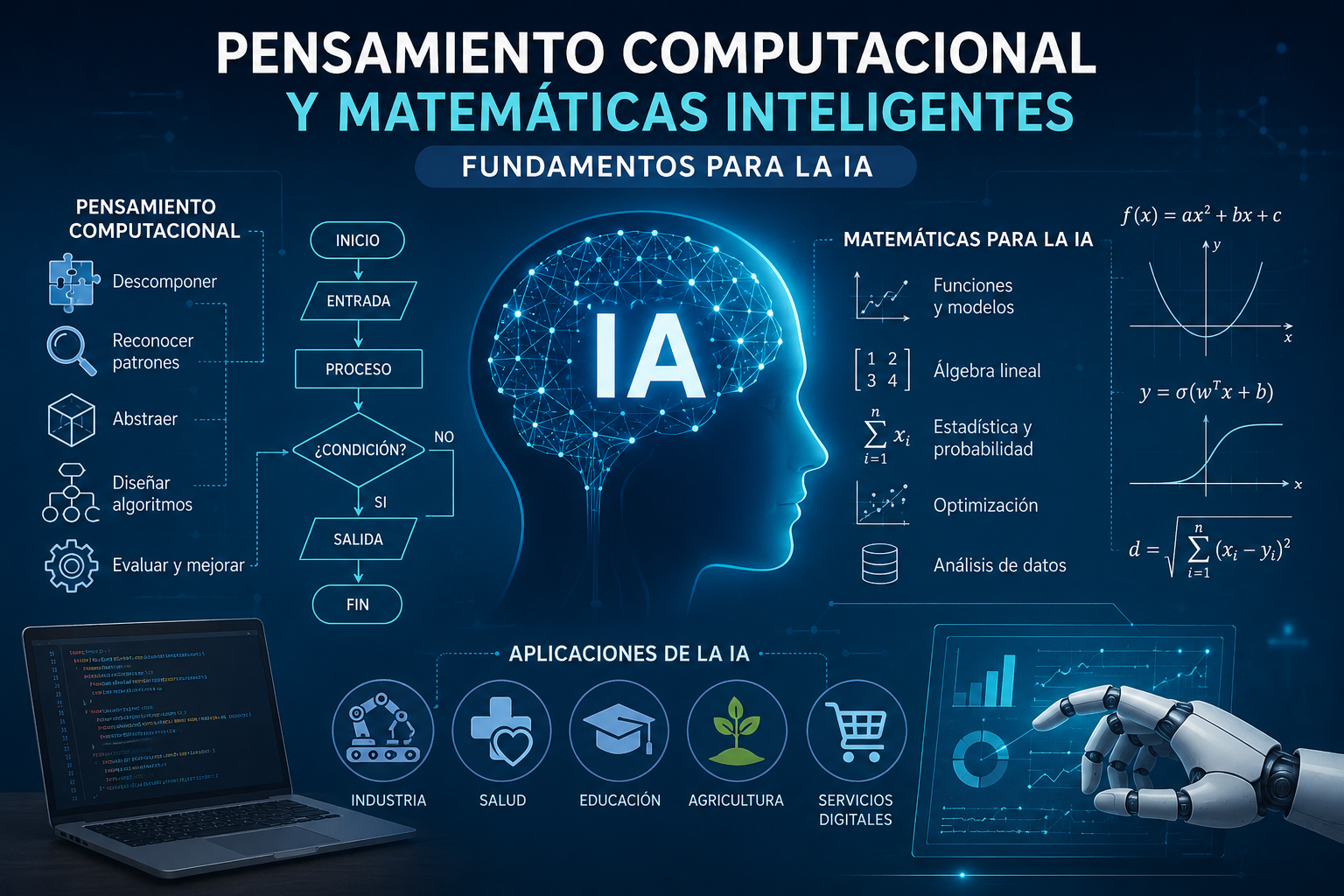Pensamiento Computacional y Matemáticas Inteligentes: Fundamentos para la IA